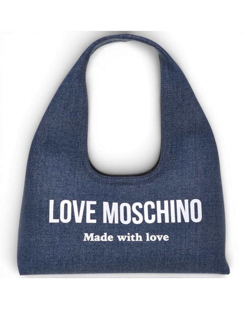 Love Moschino  Borsa Denim Donna Blu in Tessuto - 9