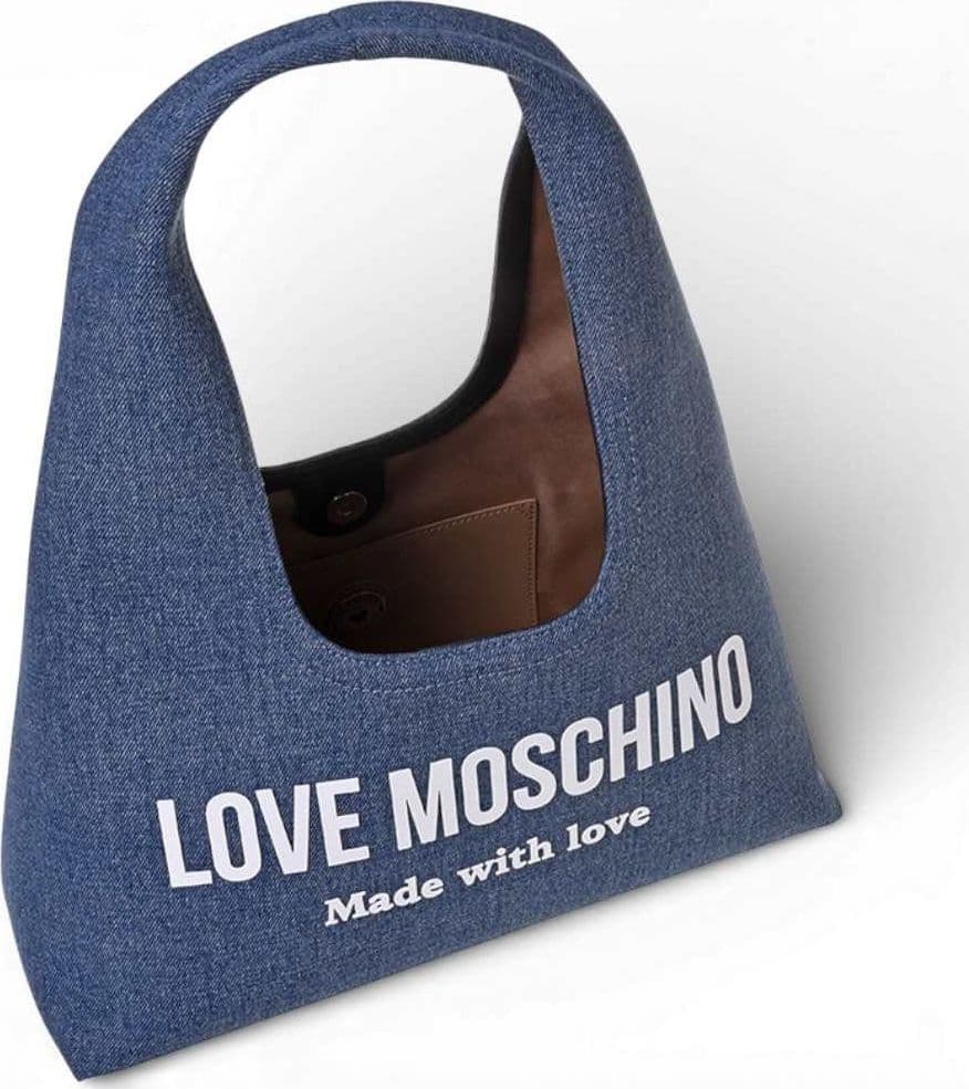 Love Moschino  Borsa Denim Donna Blu in Tessuto - 6