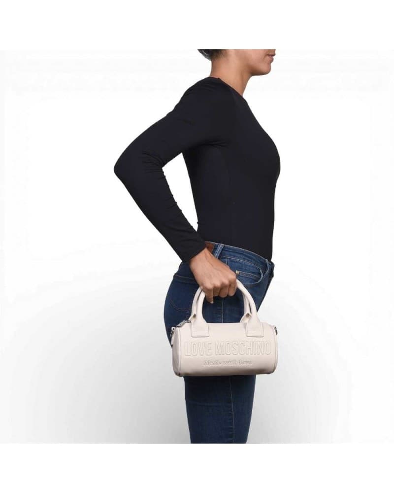 Love Moschino  Borsa Grs Donna Avorio in Sintetico - 7