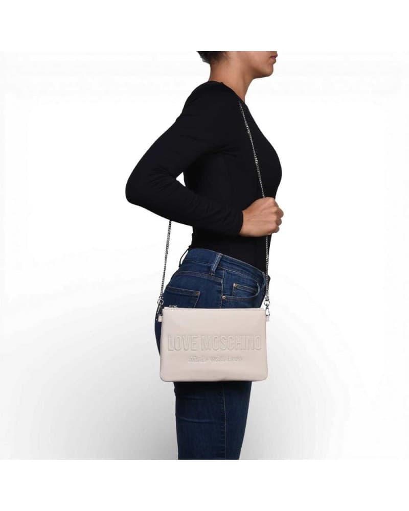 Love Moschino  Borsa Grs Donna Avorio in Sintetico - 7