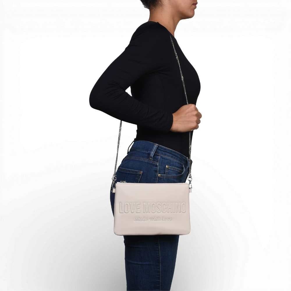 Love Moschino  Borsa Grs Donna Avorio in Sintetico - 8