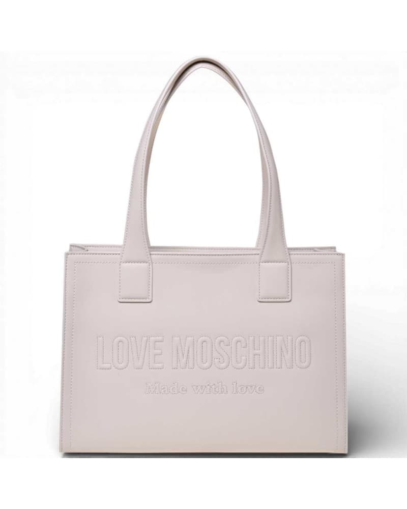 Love Moschino  Borsa Grs Donna Avorio in Sintetico - 9