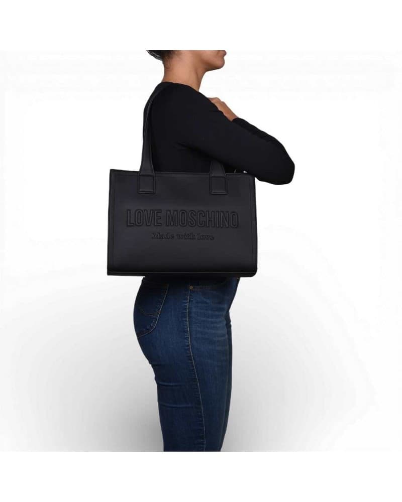 Love Moschino  Borsa Grs Donna Nero in Sintetico - 7