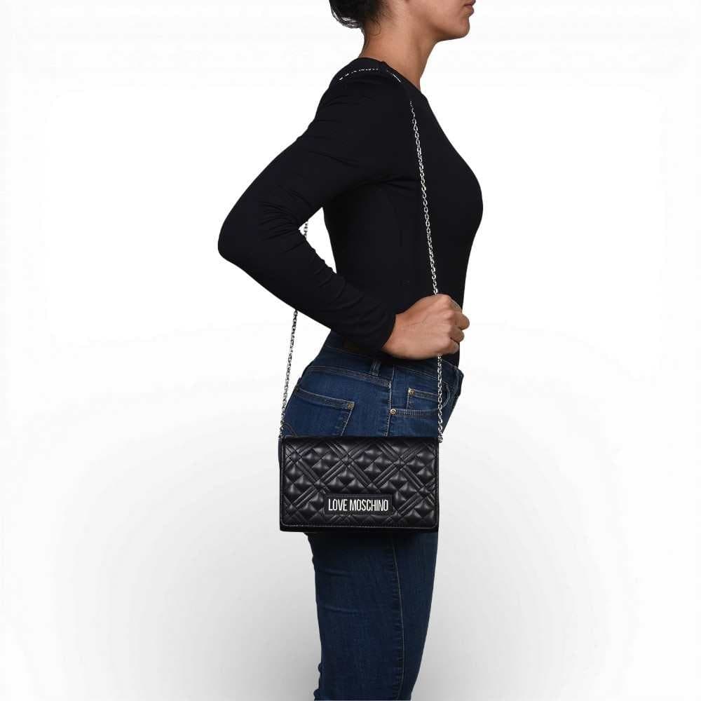 Love Moschino  Borsa Quilted Donna Nero in Sintetico - 8