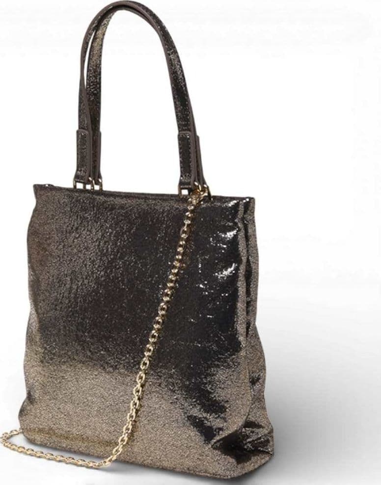 Love Moschino  Borsa Soft Donna Oro in Tessuto - 4