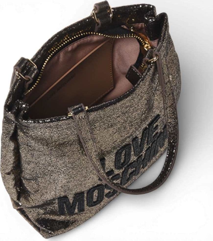Love Moschino  Borsa Soft Donna Oro in Tessuto - 6