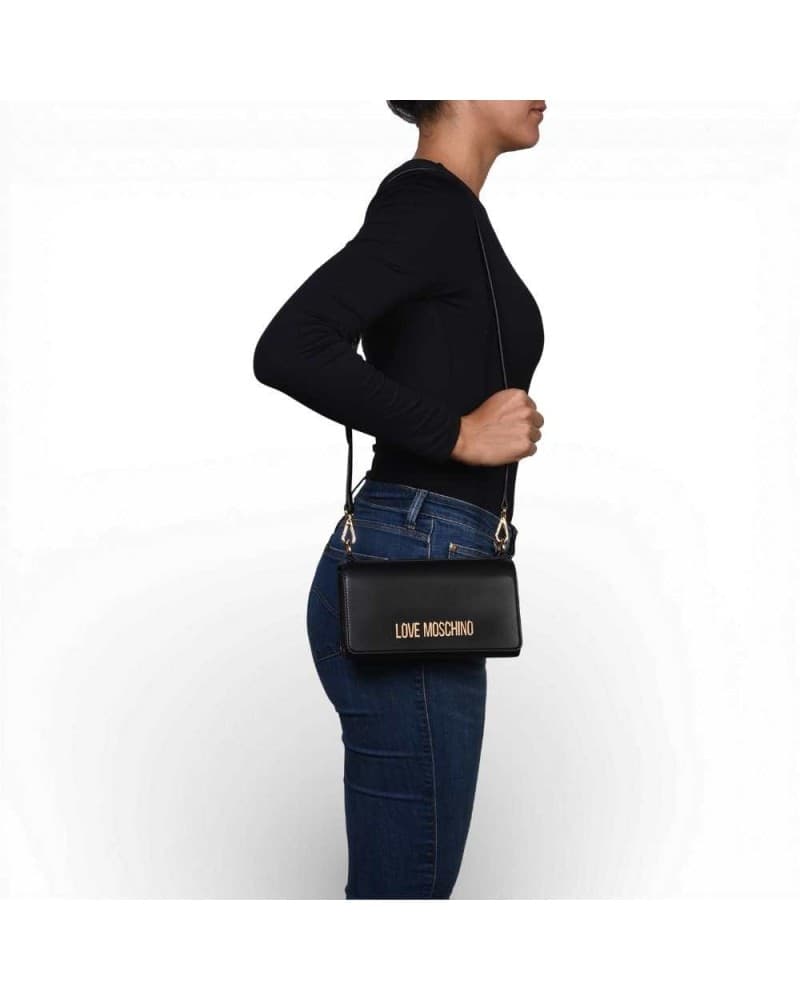 Love Moschino  Shopping Bag Donna Nero in Sintetico - 7