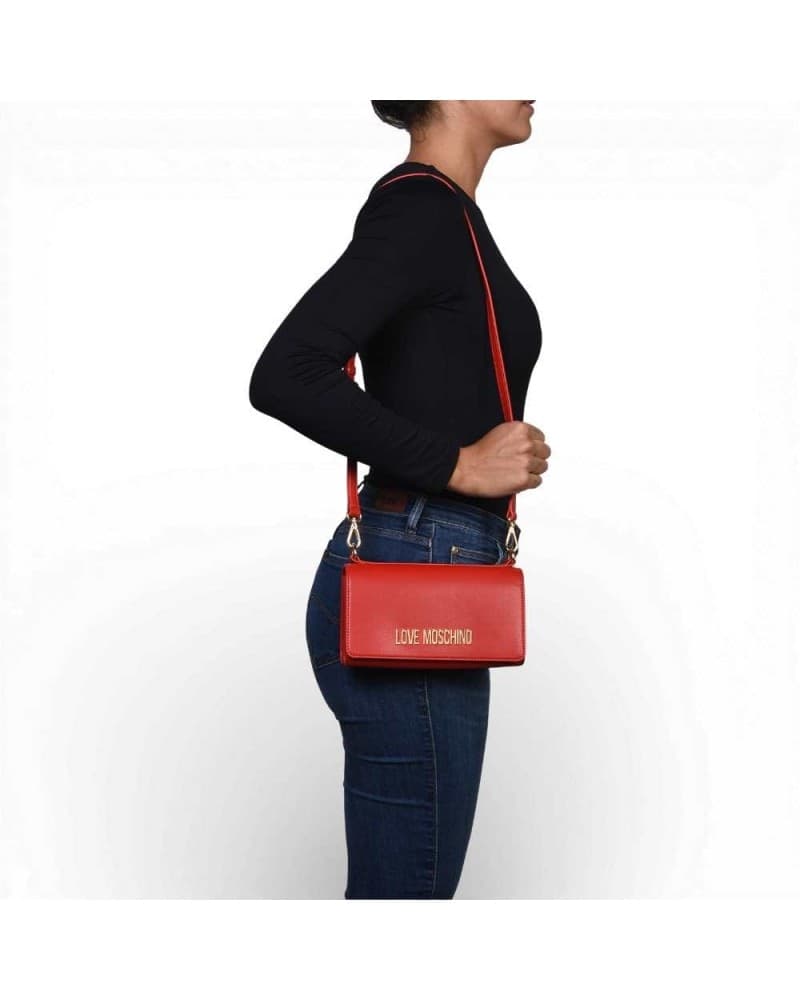 Love Moschino  Shopping Bag Donna Rosso in Sintetico - 7