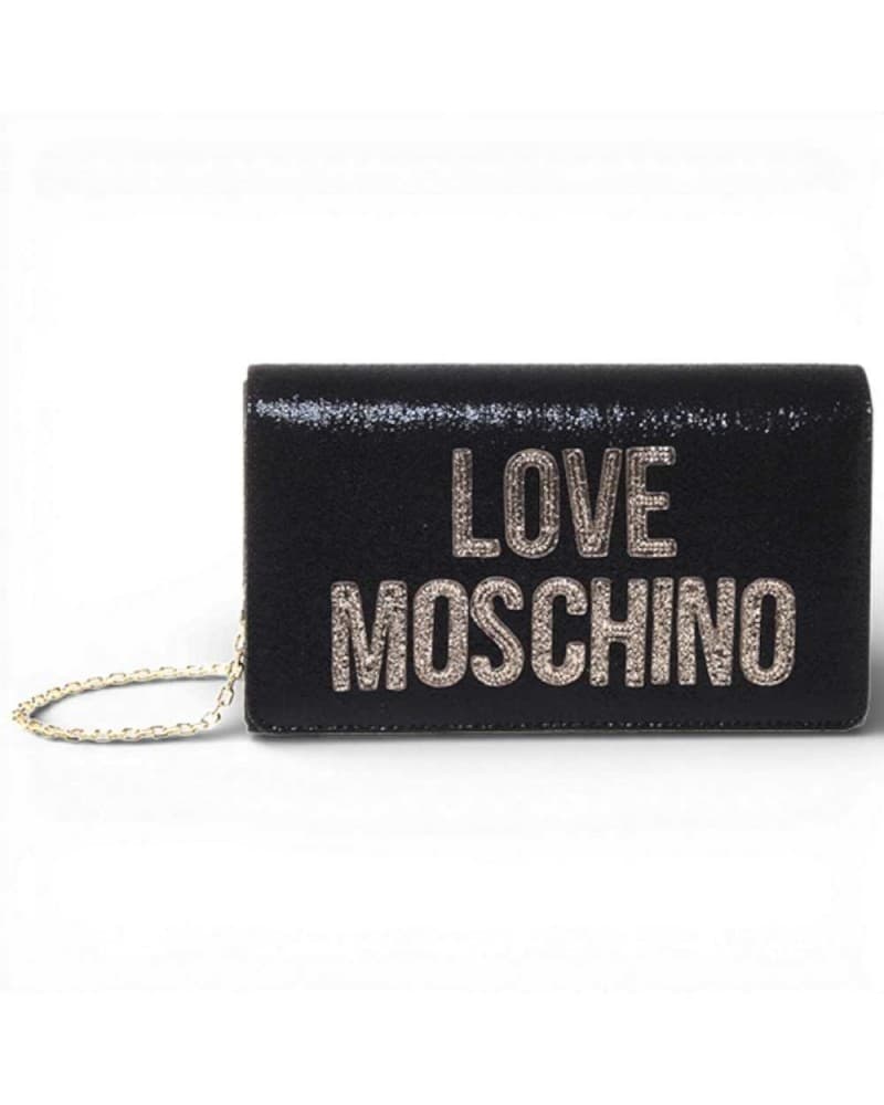 Love Moschino  Shopping Bag Soft Donna Nero in Tessuto - 9