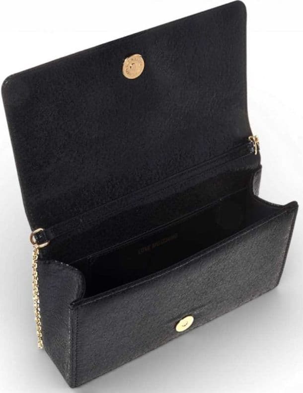 Love Moschino  Shopping Bag Soft Donna Nero in Tessuto - 5