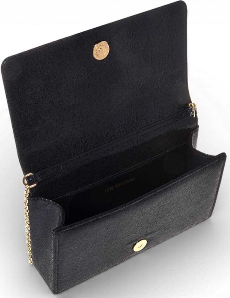 Love Moschino  Shopping Bag Soft Donna Nero in Tessuto - 6