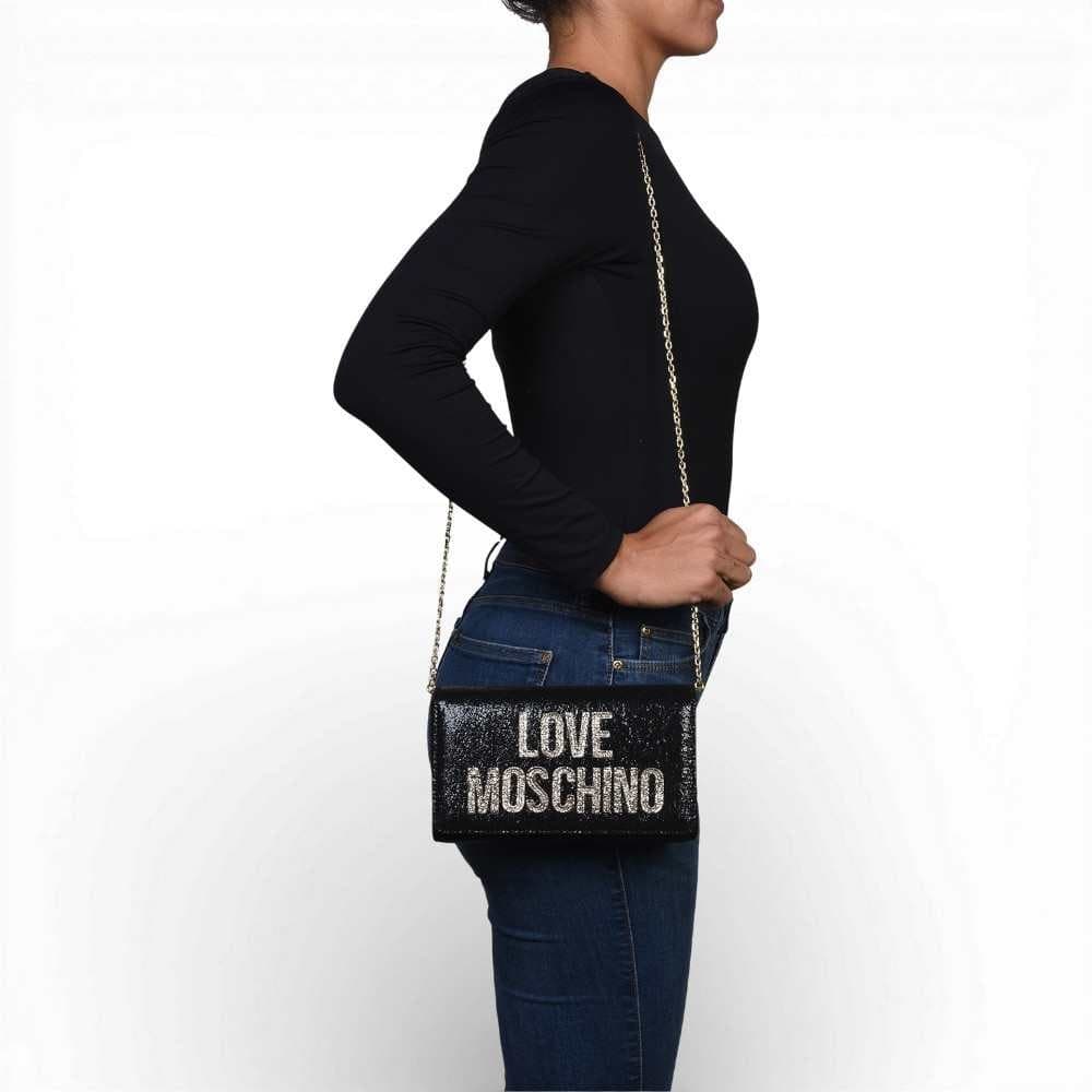 Love Moschino  Shopping Bag Soft Donna Nero in Tessuto - 8