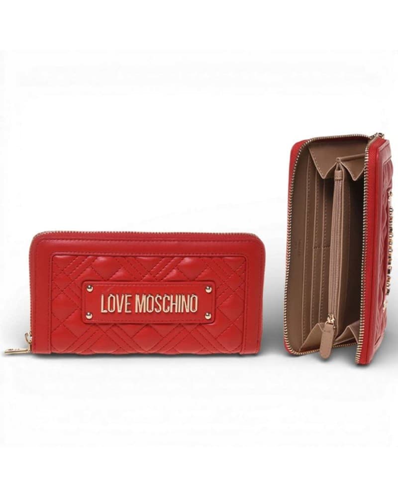 Love Moschino  Portafoglio Quilted Donna Rosso in Sintetico - 7