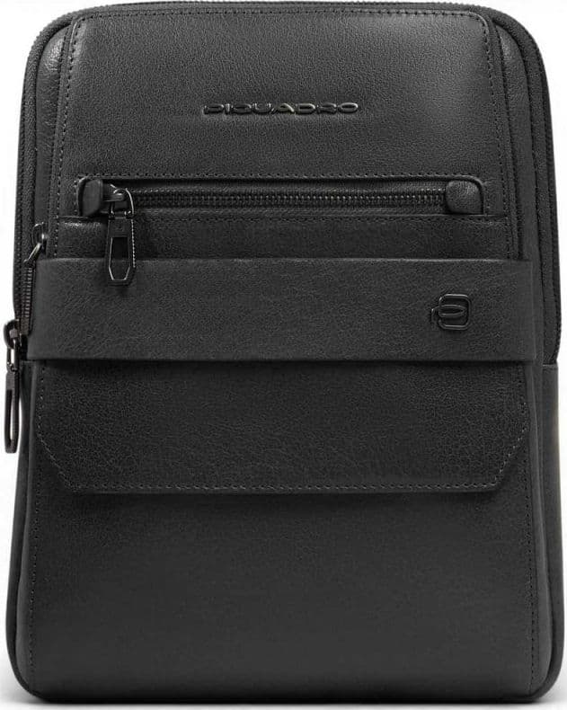 PIQUADRO Piquadro Borsello S141 Uomo Nero in Pelle con Porta iPad 11'' - 9