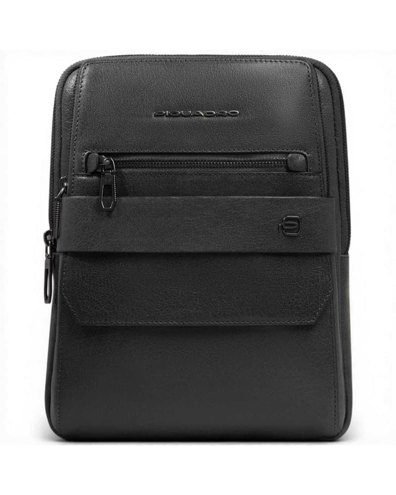 PIQUADRO Piquadro Borsello S141 Uomo Nero in Pelle con Porta iPad 11'' - 9