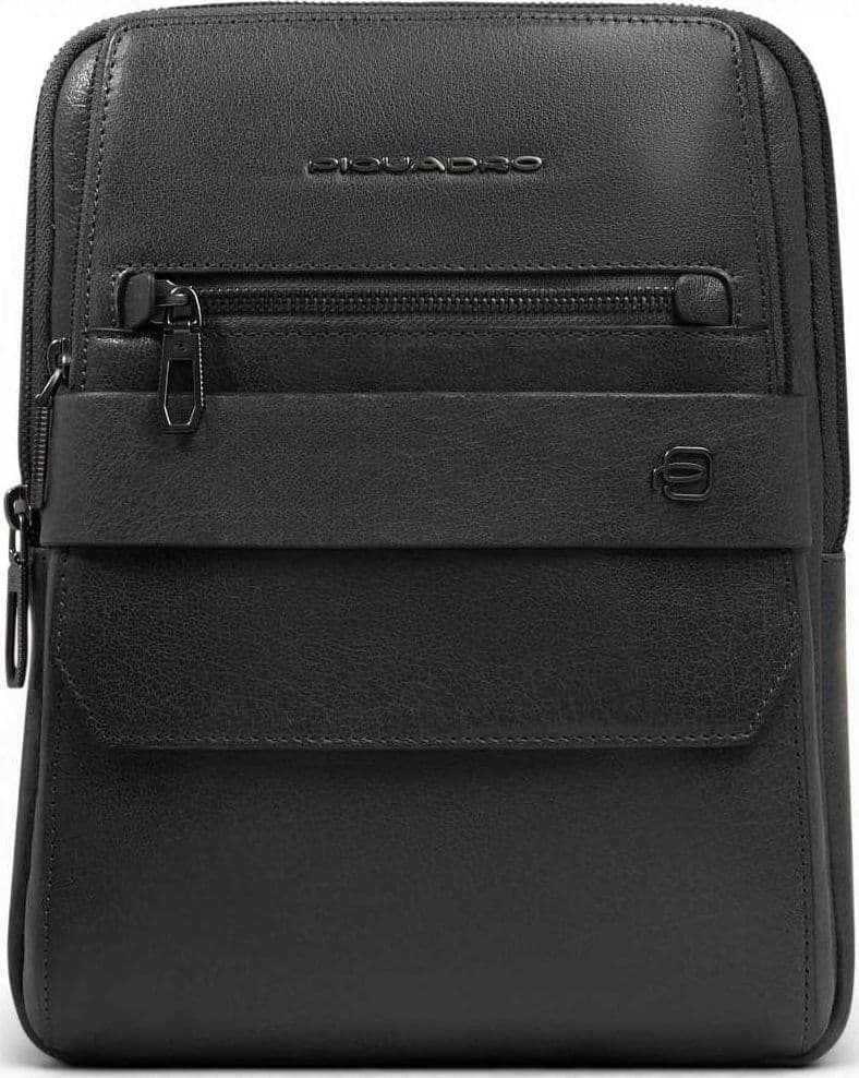 PIQUADRO Piquadro Borsello S141 Uomo Nero in Pelle con Porta iPad 11'' - 2