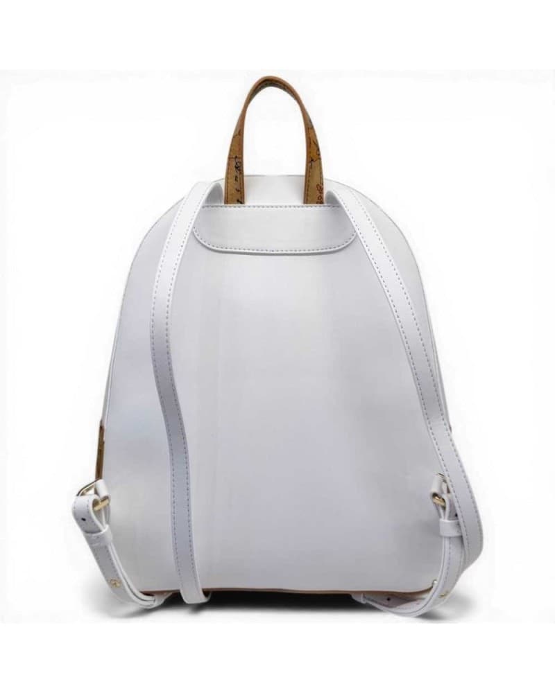 ALVIERO MARTINI 1 CLASSE Alviero Martini 1 Classe Zaino Monogram Donna Bianco con Logo All-Over e Dettagli Geo Classic - 5