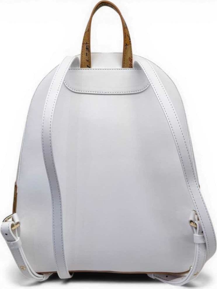 ALVIERO MARTINI 1 CLASSE Alviero Martini 1 Classe Zaino Monogram Donna Bianco con Logo All-Over e Dettagli Geo Classic - 6