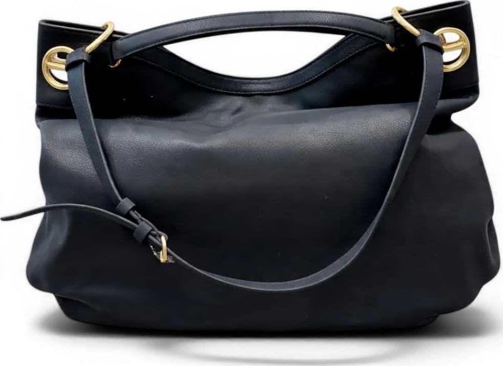 Borbonese Borsa London L. con Tracolla BORBONESE Vitello Nabuk Nero - 91010263-0197-100 - 2