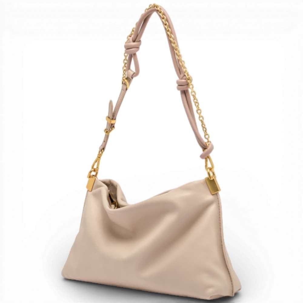 GIANNI CHIARINI Gianni Chiarini Borsa a Tracolla Helena Round Donna Pink Salt in Pelle Martellata - 8