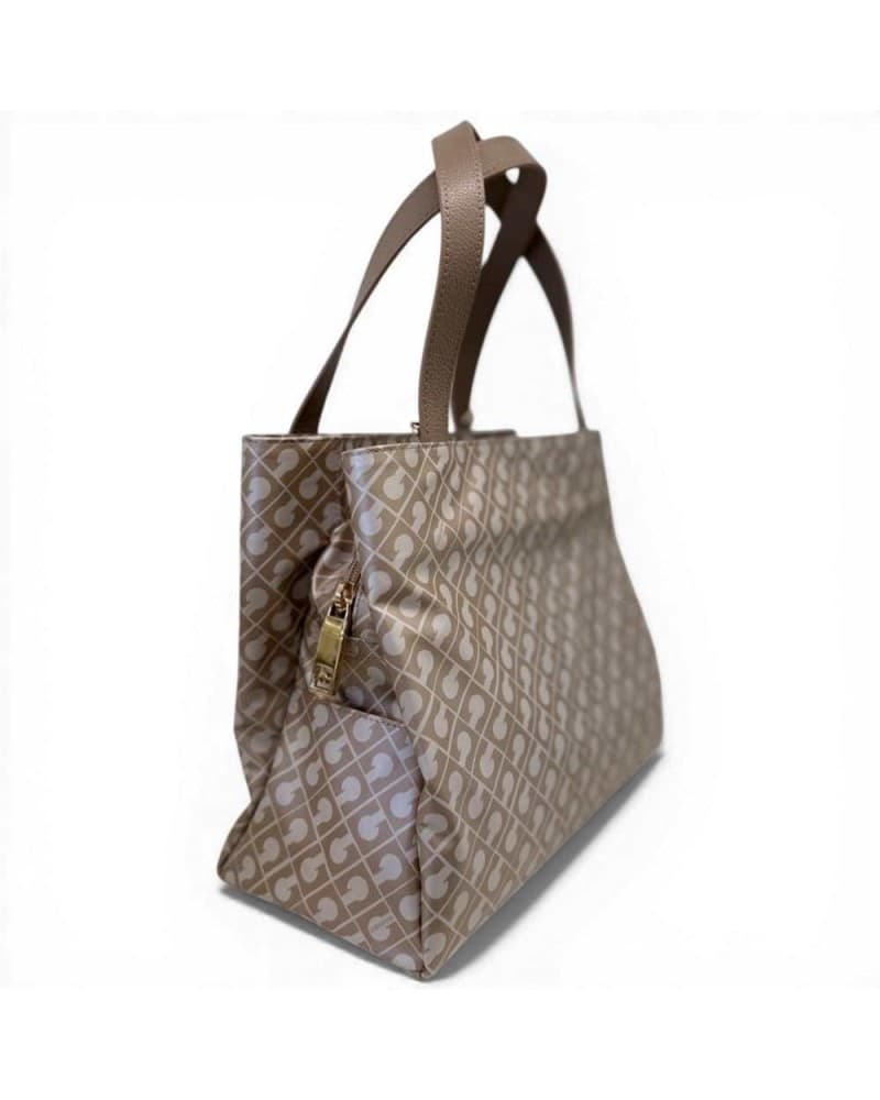 GHERARDINI Gherardini Borsa a Mano Softy Donna Creta Piccola con Tracolla in Tessuto Softy - 3