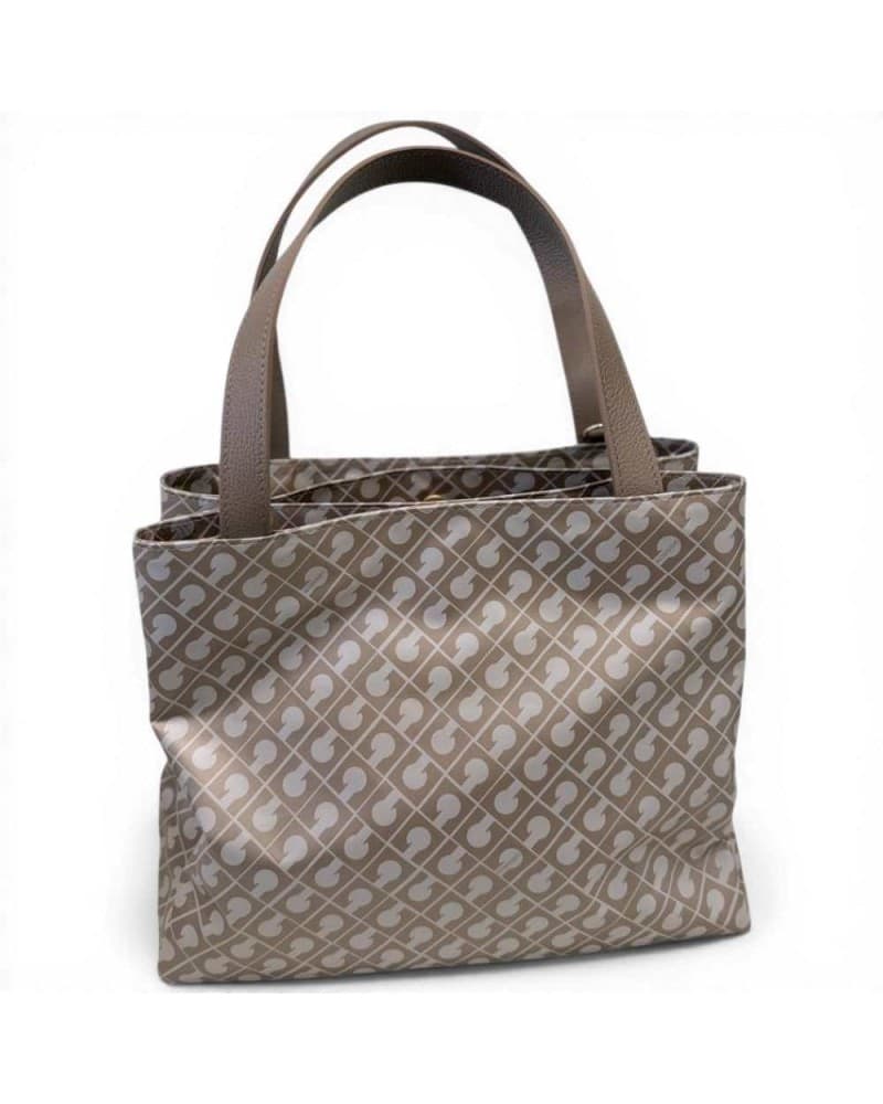 GHERARDINI Gherardini Borsa a Mano Softy Donna Creta Piccola con Tracolla in Tessuto Softy - 5