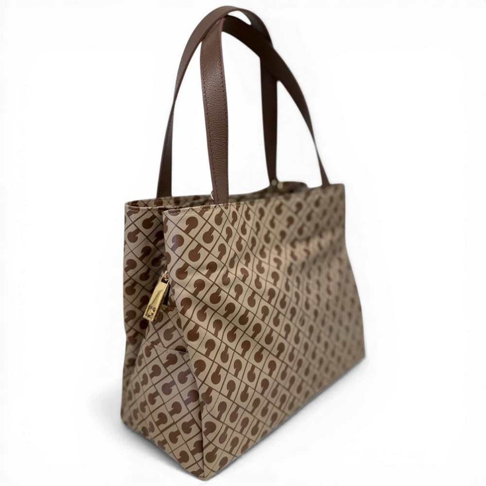 GHERARDINI Gherardini Borsa a Mano Softy Donna Tabacco/Burro Piccola con Tracolla in Tessuto Softy - 4