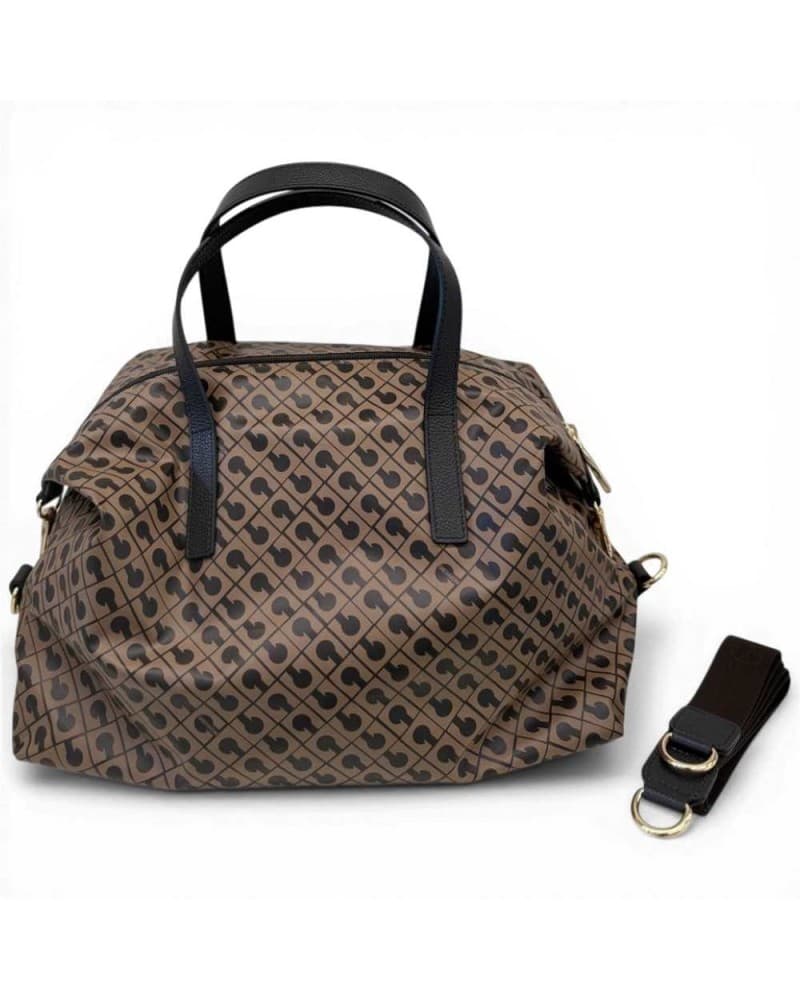 GHERARDINI Gherardini Borsa Bowling Softy Donna Toffee in Tessuto Softy con Finiture in Pelle - 9