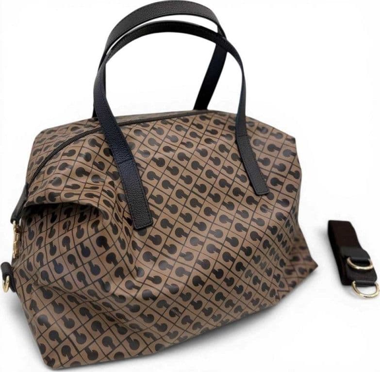 GHERARDINI Gherardini Borsa Bowling Softy Donna Toffee in Tessuto Softy con Finiture in Pelle - 3