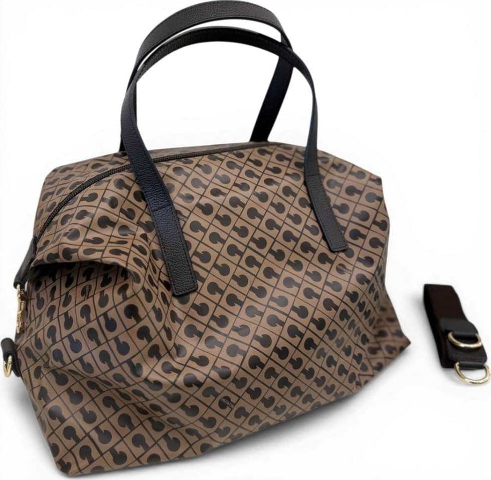 GHERARDINI Gherardini Borsa Bowling Softy Donna Toffee in Tessuto Softy con Finiture in Pelle - 4
