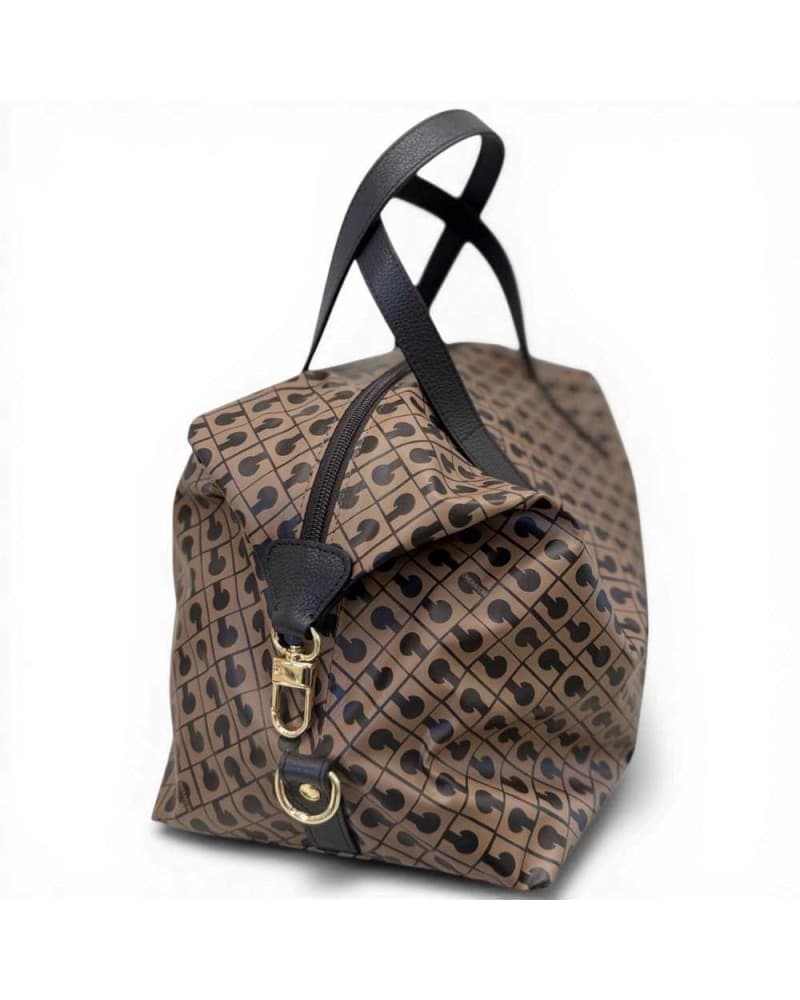 GHERARDINI Gherardini Borsa Bowling Softy Donna Toffee in Tessuto Softy con Finiture in Pelle - 5