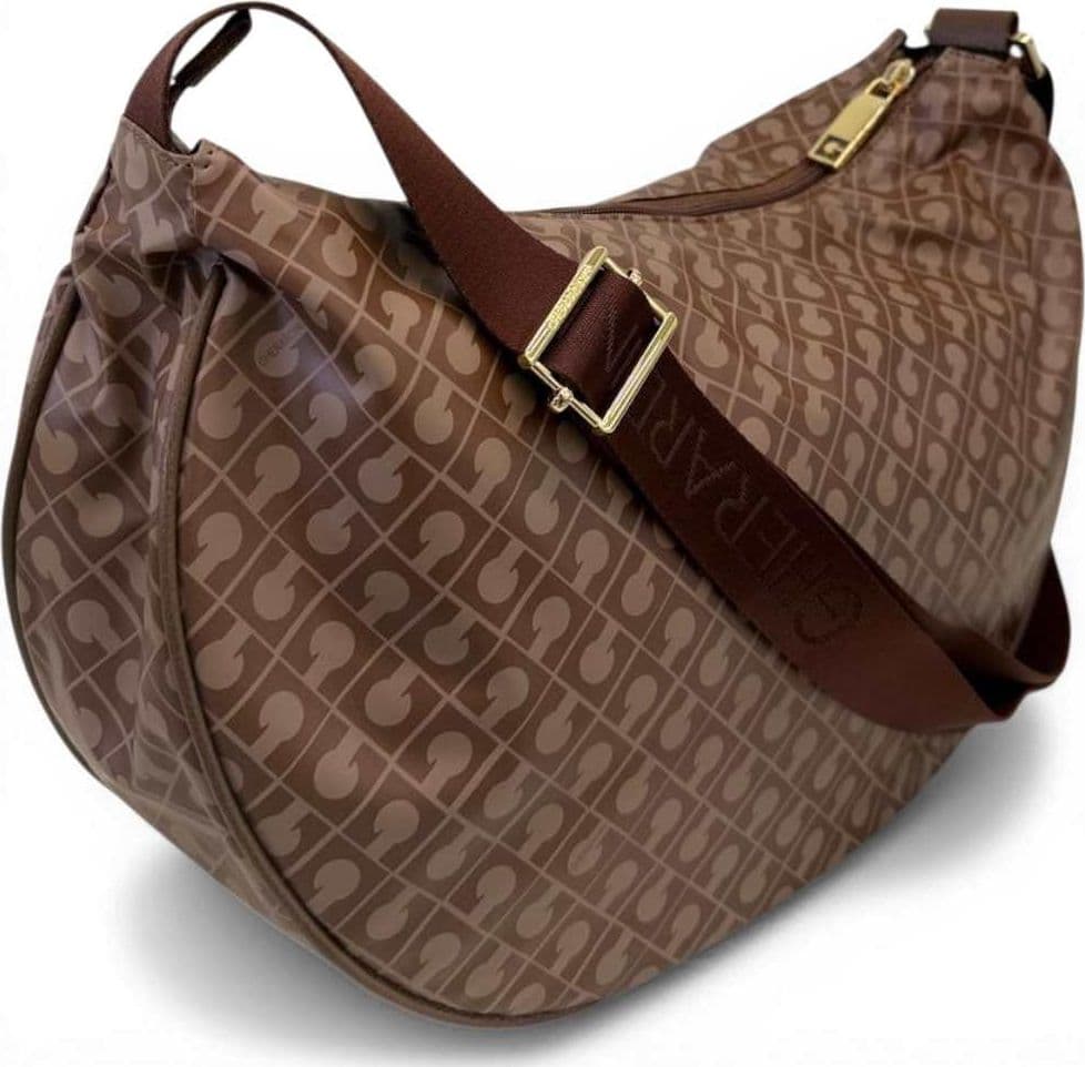 GHERARDINI Gherardini Borsa Hobo Softy Donna Chestnut Piccola in Tessuto Softy - 4