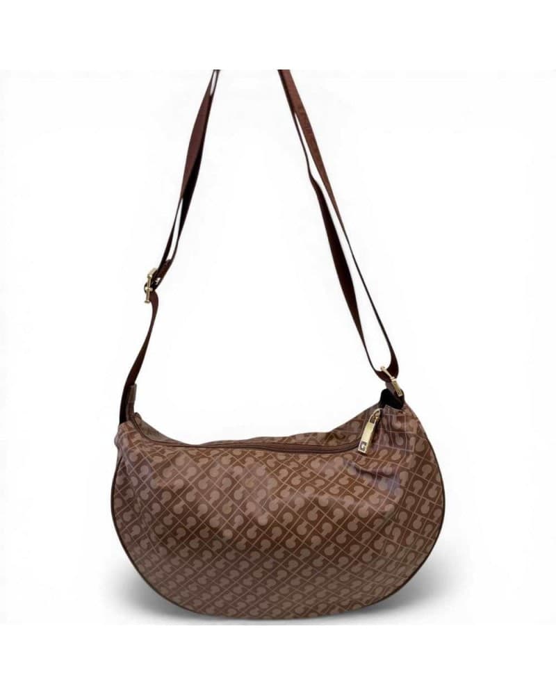 GHERARDINI Gherardini Borsa Hobo Softy Donna Chestnut Piccola in Tessuto Softy - 7