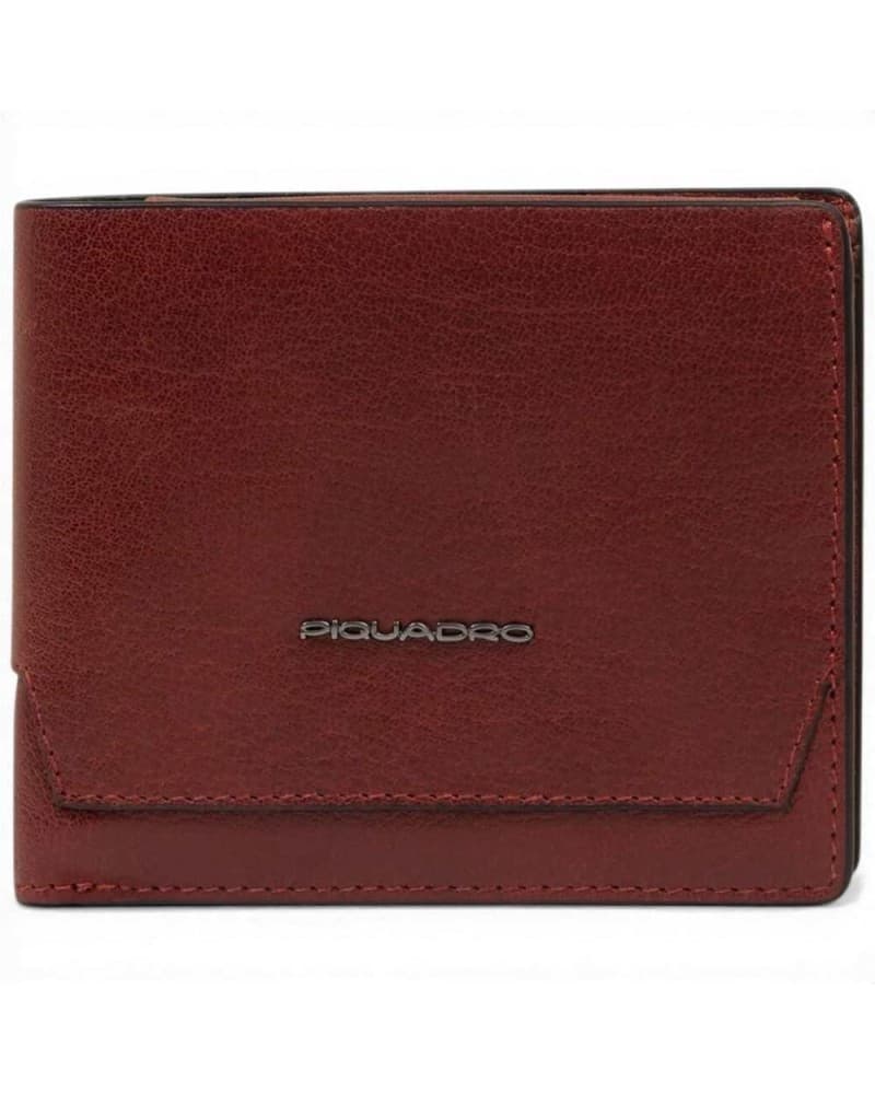 PIQUADRO Piquadro Portafoglio S141R Uomo Cuoio in Pelle Compatto con Porta Documenti - 9