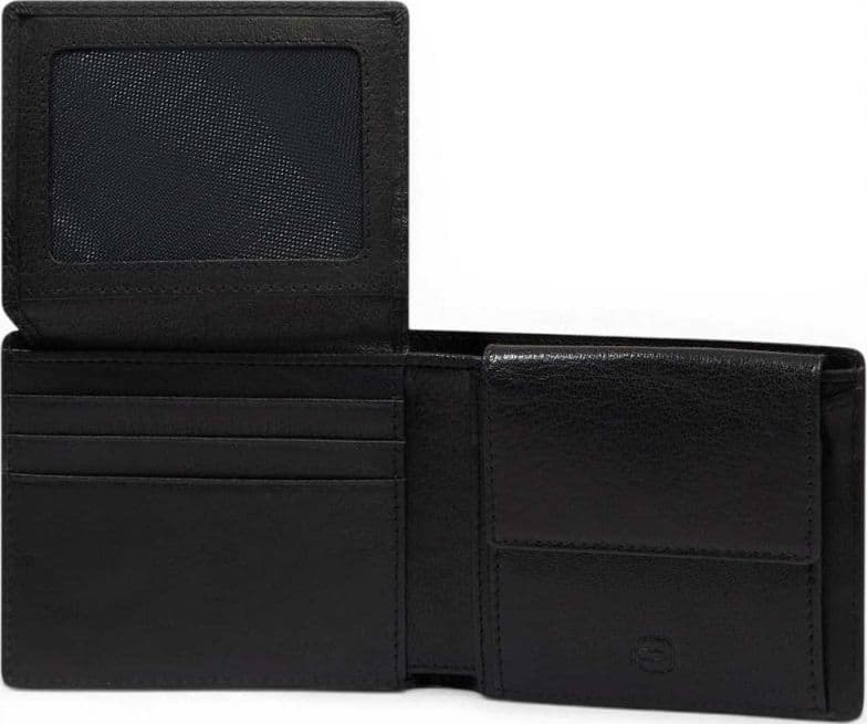 PIQUADRO Piquadro Portafoglio S141R Uomo Nero in Pelle Compatto con Porta Documenti - 5