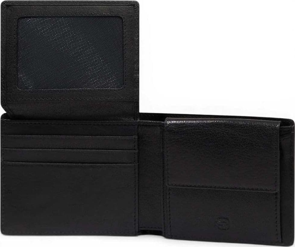 PIQUADRO Piquadro Portafoglio S141R Uomo Nero in Pelle Compatto con Porta Documenti - 6