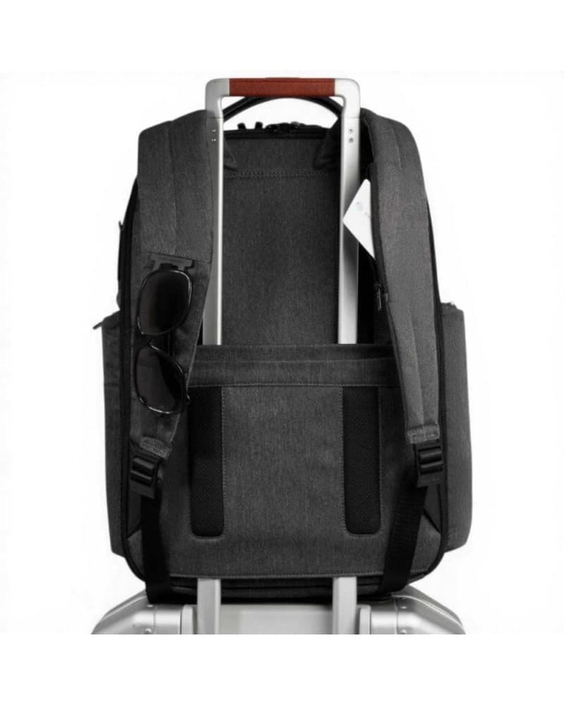 PIQUADRO Piquadro Zaino Brief 2 Uomo Grigio e Nero in Tessuto Riciclato e Pelle con Porta PC 14'' e iPad - 7
