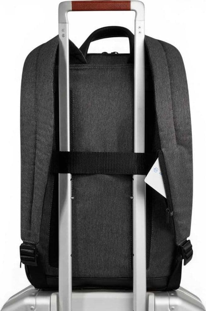 PIQUADRO Piquadro Zaino Brief 2 Uomo Grigio e Nero Sottile in Tessuto e Pelle con Porta PC 15.6'' e iPad - 6
