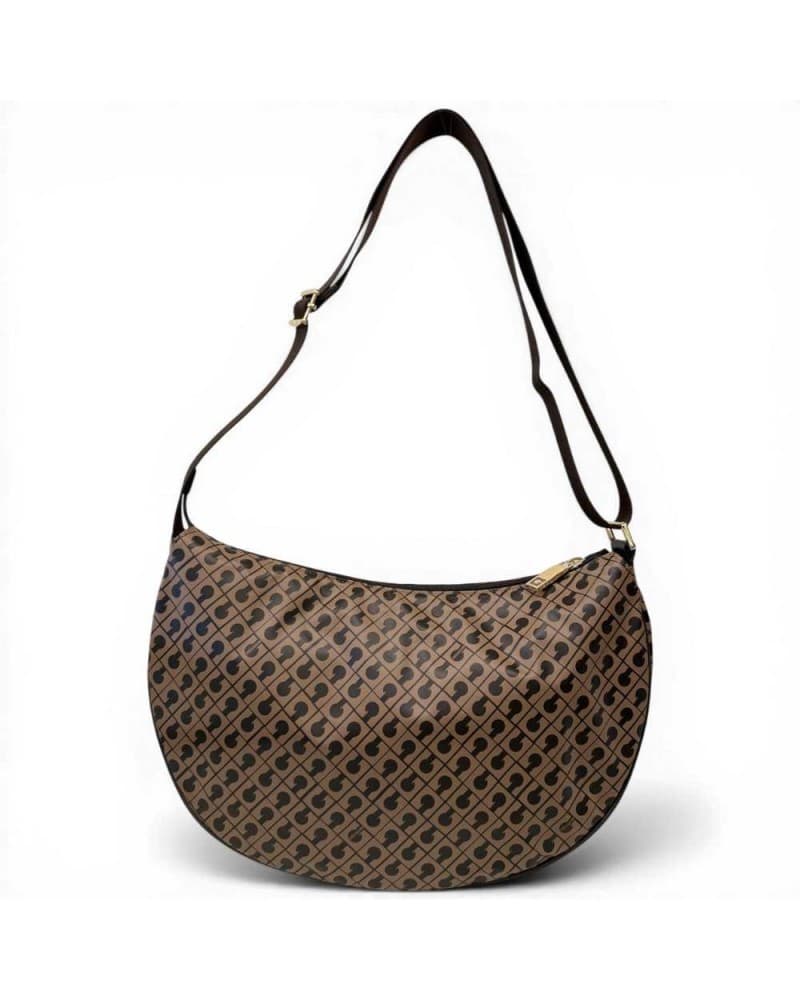 GHERARDINI Gherardini Borsa Hobo Softy Donna Toffee Piccola in Tessuto Softy – BROWN