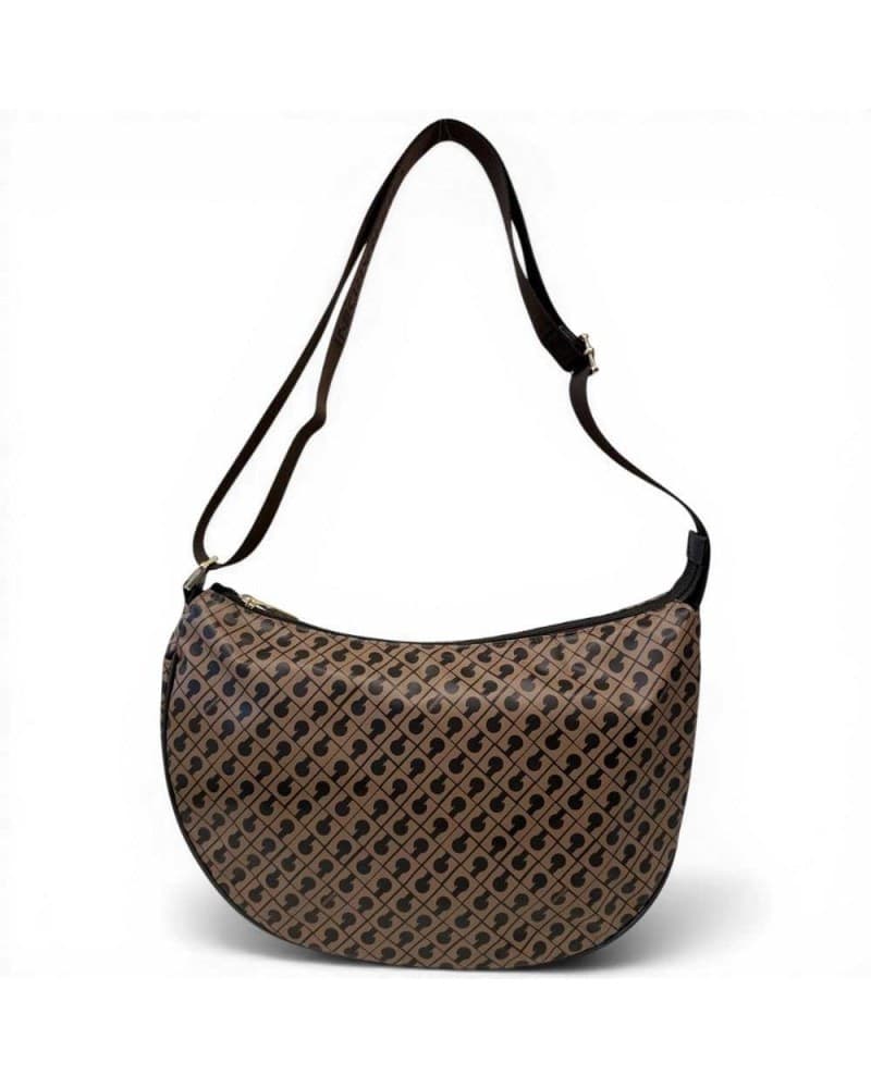 GHERARDINI Gherardini Borsa Hobo Softy Donna Toffee Piccola in Tessuto Softy - 5