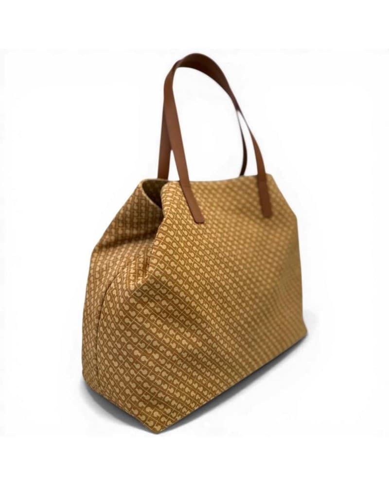 GHERARDINI Gherardini Borsa Shopper Monogram Suede Donna Biscotto Grande in Pelle Scamosciata - 3