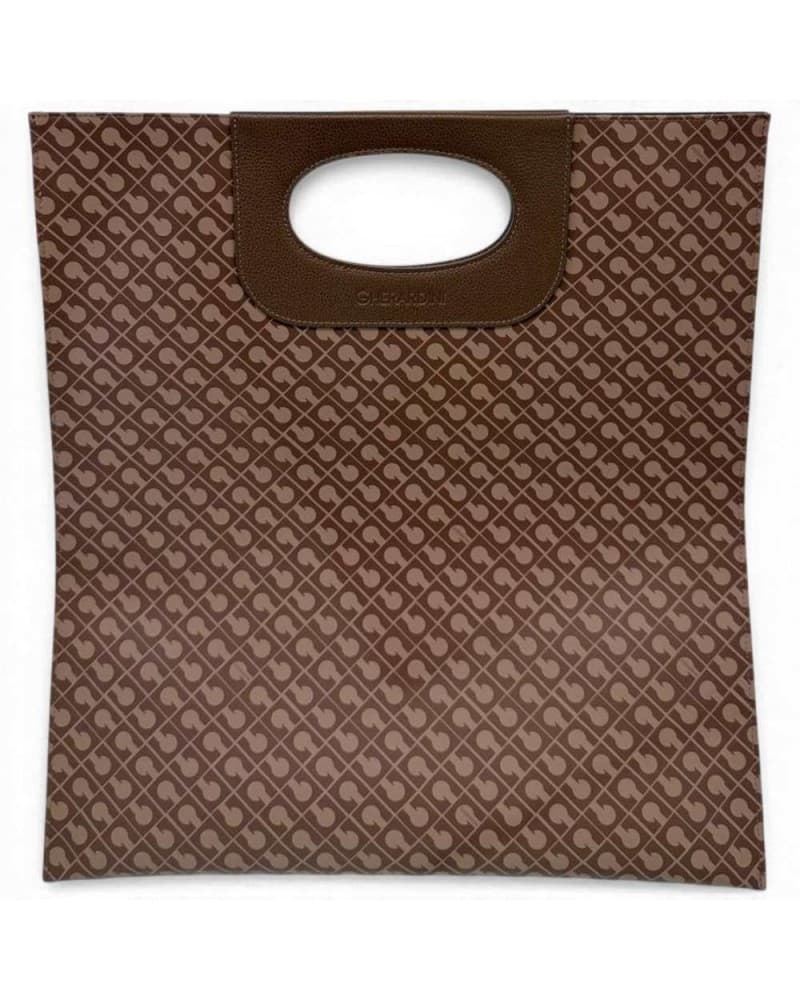 GHERARDINI Gherardini Borsa Tracolla Softy Donna Chestnut Piattina in Tessuto Softy - 9