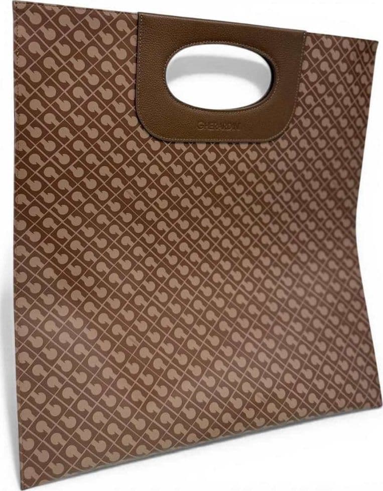 GHERARDINI Gherardini Borsa Tracolla Softy Donna Chestnut Piattina in Tessuto Softy - 4