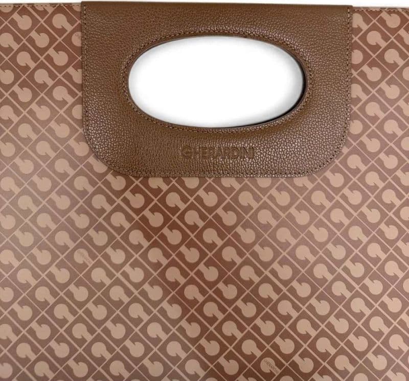 GHERARDINI Gherardini Borsa Tracolla Softy Donna Chestnut Piattina in Tessuto Softy - 7
