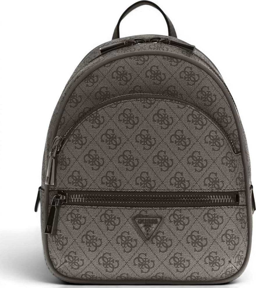 GUESS Guess Zaino Manhattan II Backpack Donna Coal Logo in Materiale Sintetico con Logo 4G e Tasche - 2