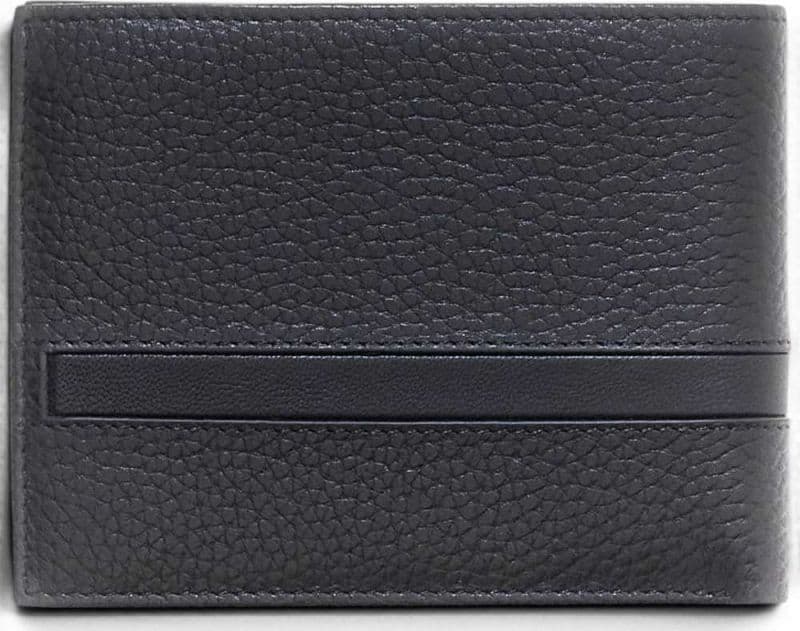 GUESS Guess Portafoglio Monaco Bifold M SLG Uomo Nero in Vera Pelle con Scomparto Portamonete - 5