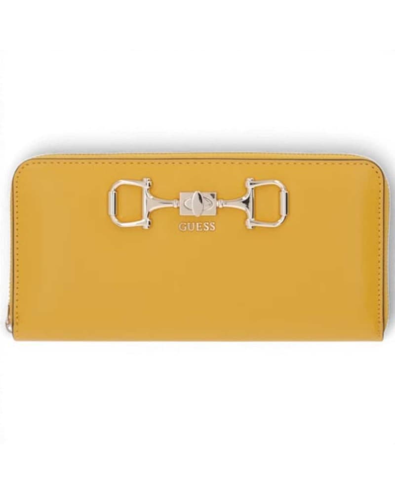 GUESS Guess Portafoglio Janie SLG Large Zip Around Donna Amber in Materiale Sintetico con Cerniera - 9