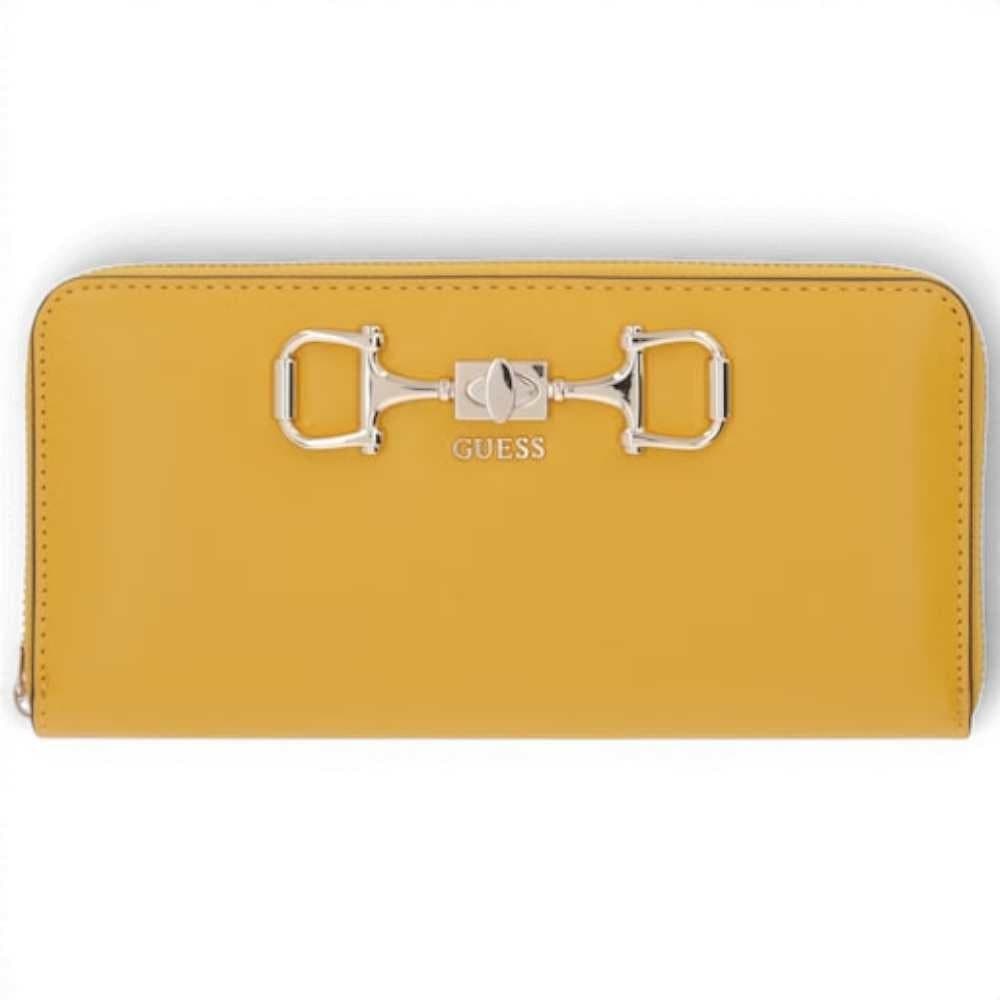 GUESS Guess Portafoglio Janie SLG Large Zip Around Donna Amber in Materiale Sintetico con Cerniera - 2
