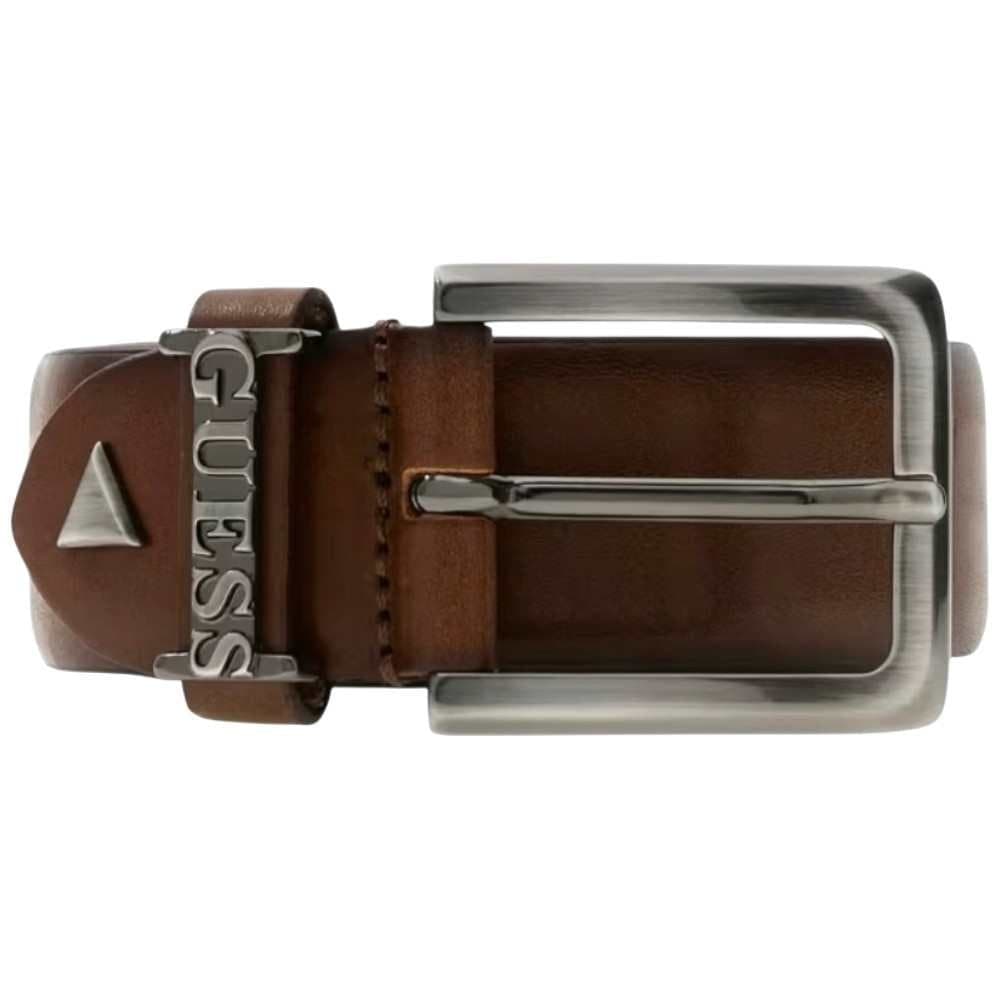GUESS Guess Cintura Adjustable &amp; Not Reversible H35 Uomo Marrone Regolabile con Fibbia in Metallo - 2