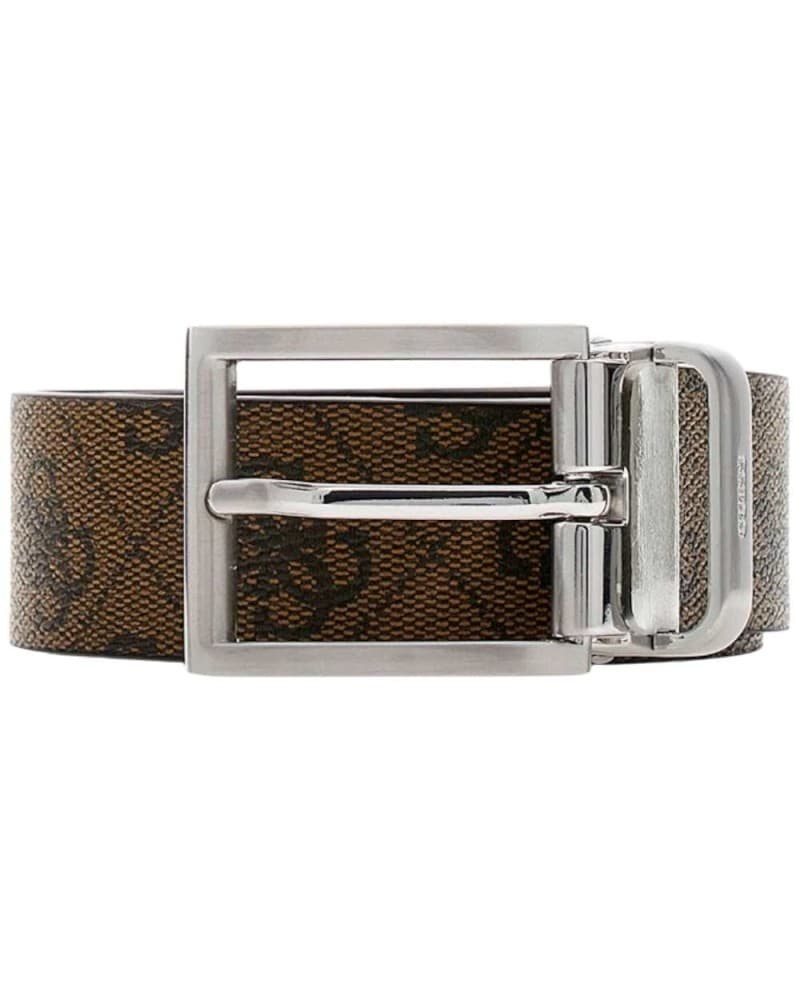 GUESS Guess Cintura Milano Reversible &amp; Adjustable H35 Uomo Coffee Regolabile e Reversibile in Vera Pelle - 7